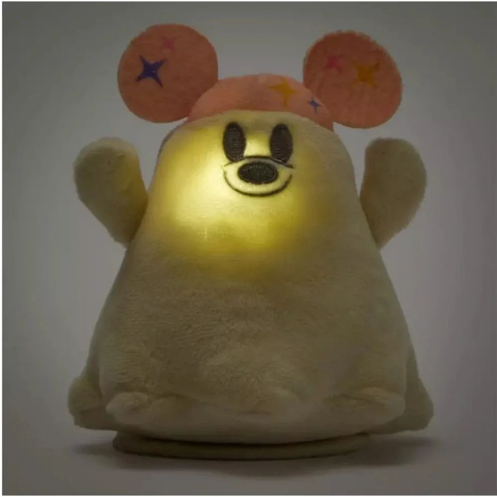 Disney Parks Plush Magnetic Shoulder Pal Halloween Pastel Ghost Mickey Light Up